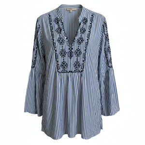Loft Plus embroidery stripe blouse size 20